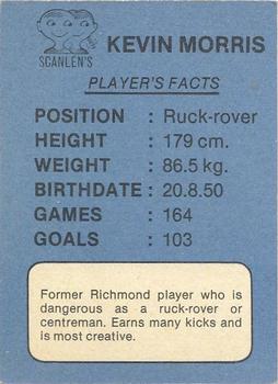 1981 Scanlens VFL #48 Kevin Morris Back